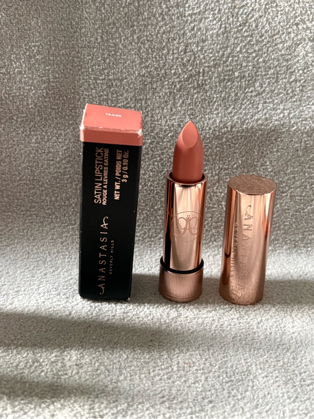 Anastasia Beverly Hills Satin Lipstick shade Tease Full Size Brand New in Box!!